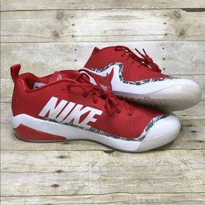 Nike Force Zoom Trout 4 turf shoe red/white sz 12